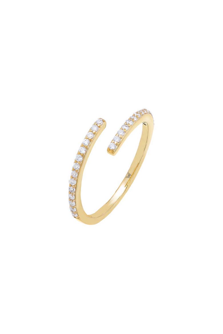 Pavé Thin Wrap Ring, Main, color, Gold