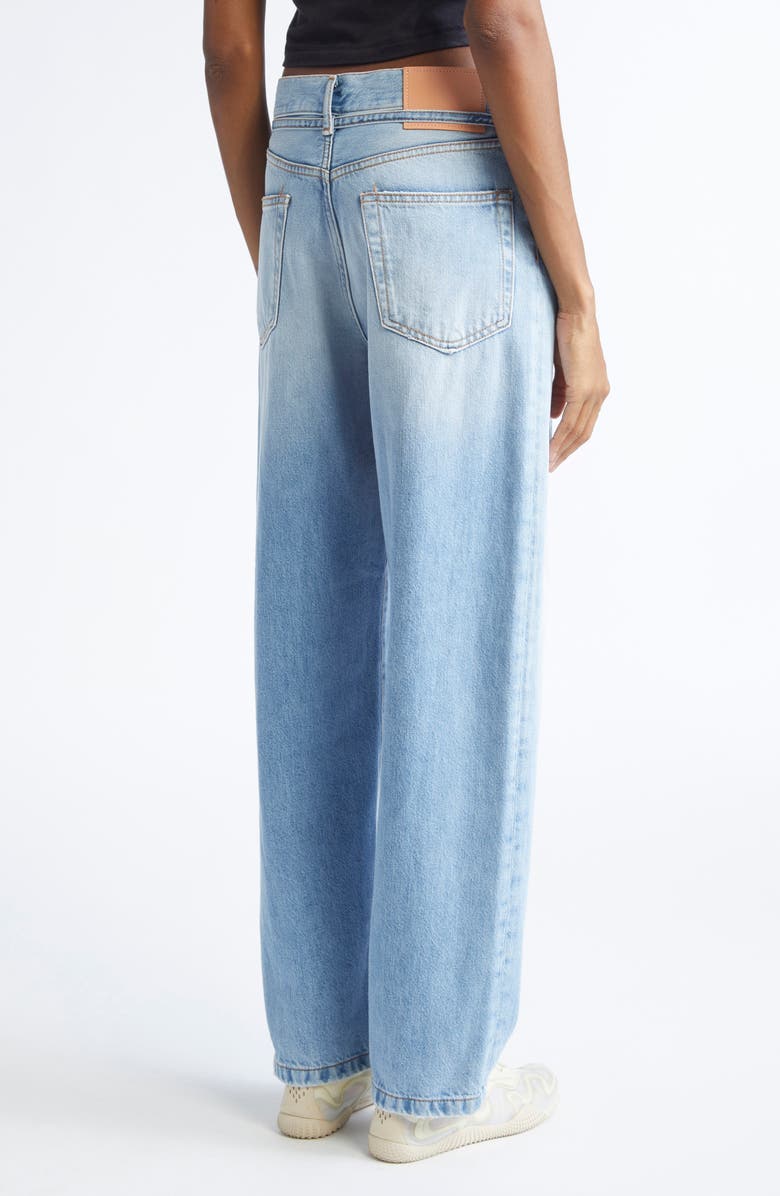 Acne Studios 1991 Toj Distressed High Waist Loose Fit Jeans, Alternate, color, Light Blue
