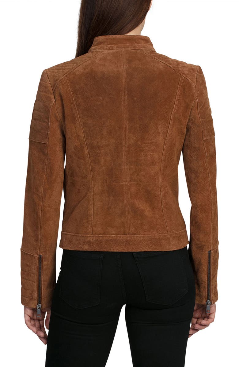 Bagatelle Suede Moto Jacket, Alternate, color,