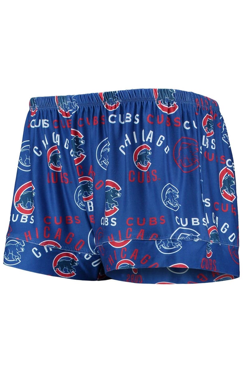 CONCEPTS SPORT Women's Concepts Sport Royal Chicago Cubs Flagship Allover Print Top & Shorts Sleep Set, Alternate, color, Royal