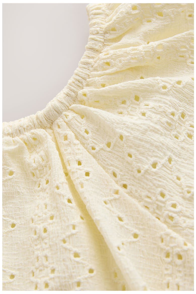 Kids' Broderie Top & Shorts Set, Alternate, color, YELLOW