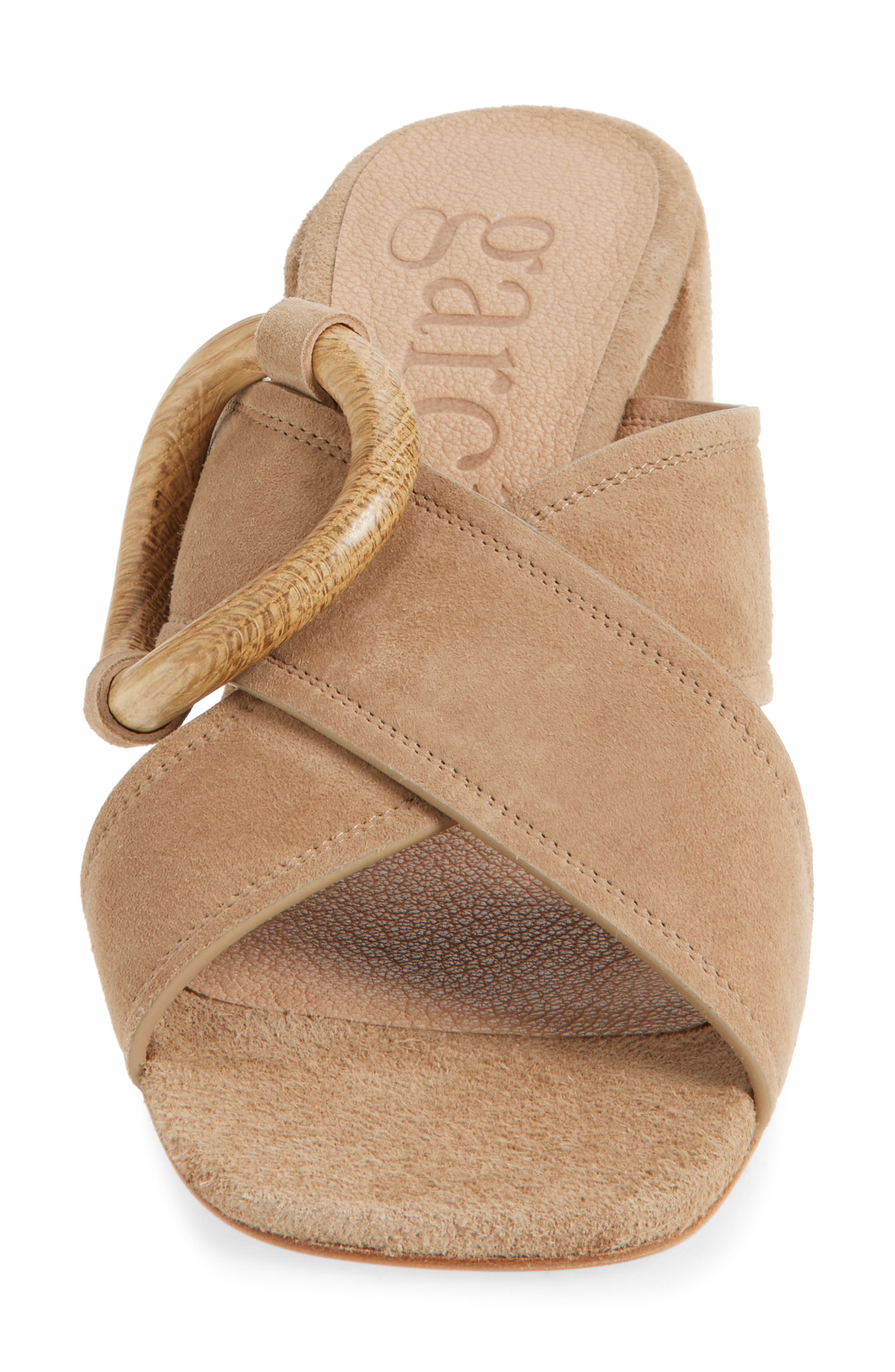 Pedro Garcia Uxia Slide Sandal, Alternate, color, Beige Plush Suede-Oak