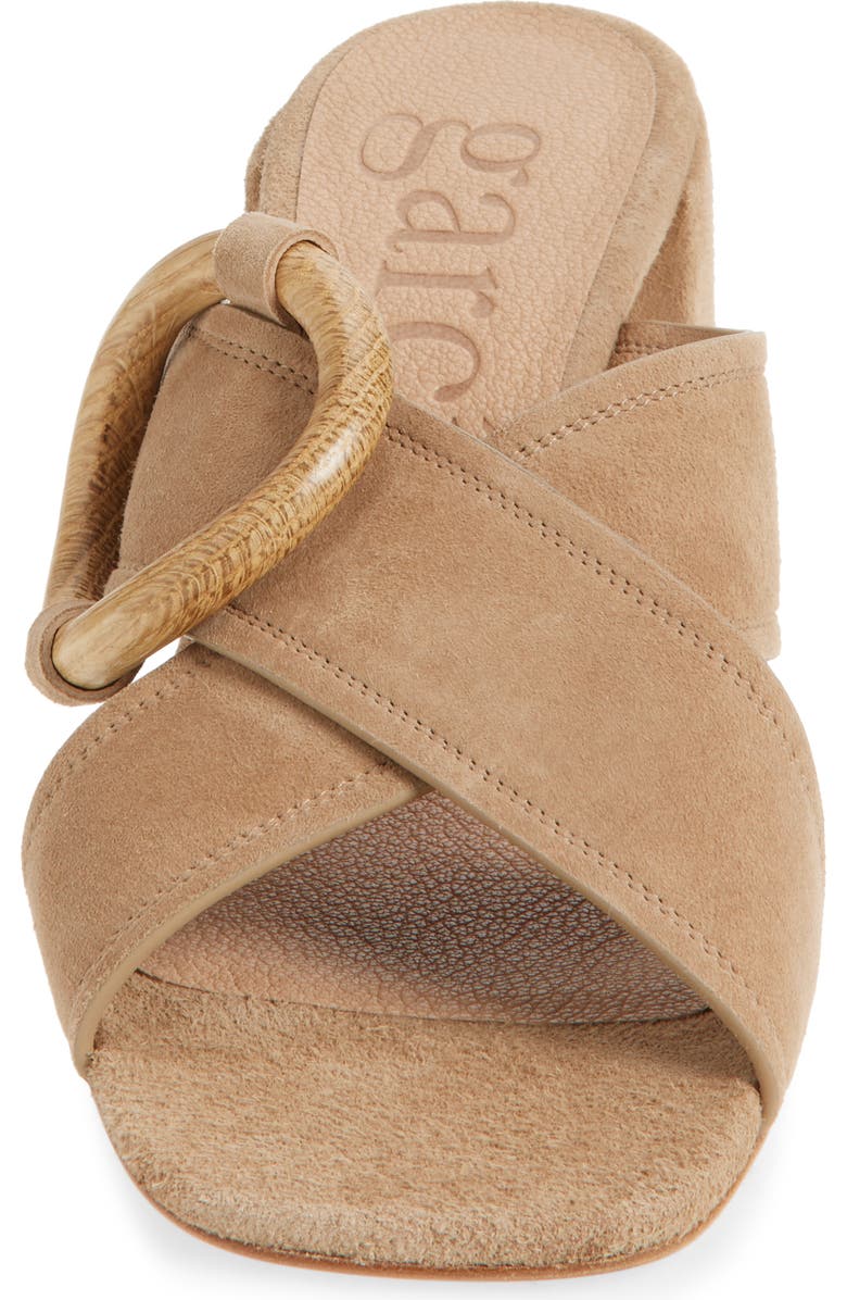 Pedro Garcia Uxia Slide Sandal, Alternate, color, Beige Plush Suede-Oak