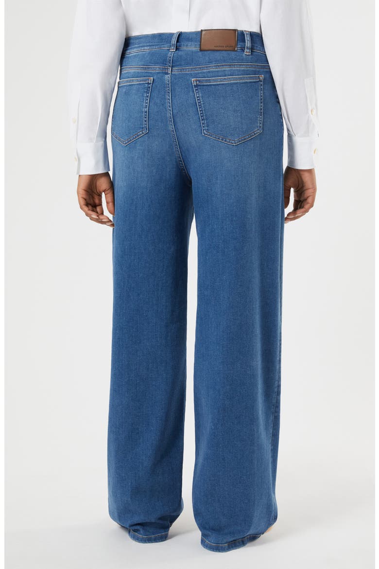 Wide Leg Jeans, Alternate, color, NAVY