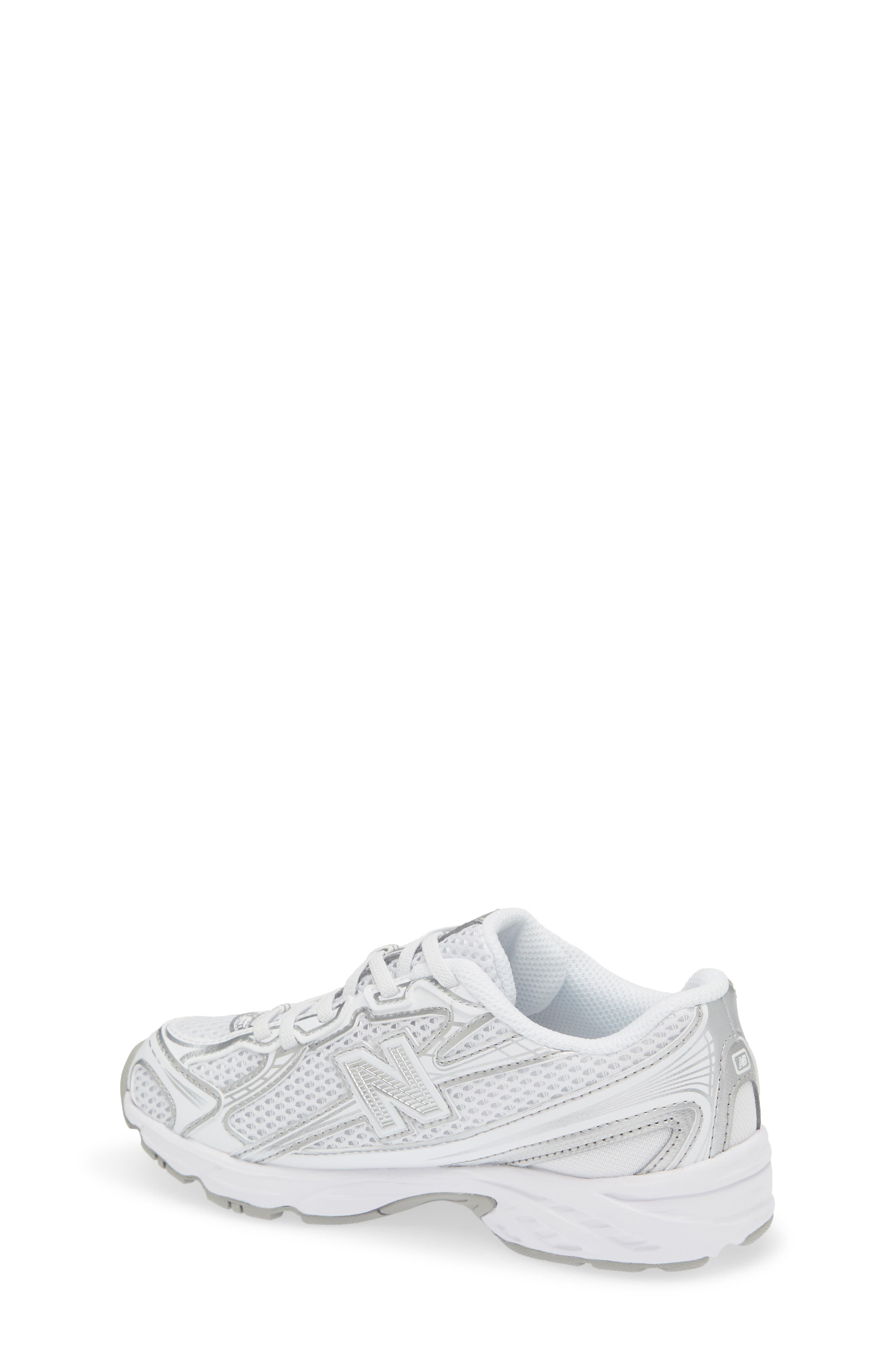 Kids' 740 Sneaker, Alternate, color, WHITE/ SILVER METALLIC