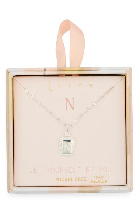 Initial Pendant Necklace