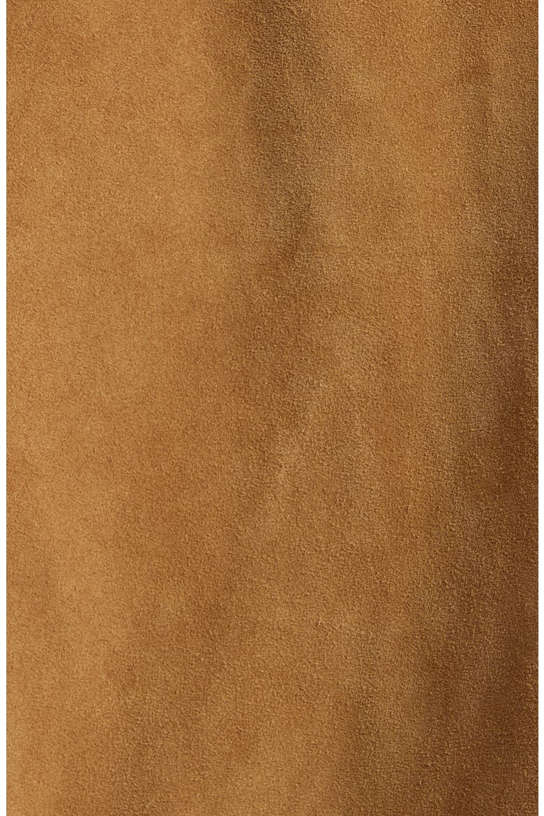 The Mini Suede Swing Jacket, Alternate, color, LIGHT CAMEL