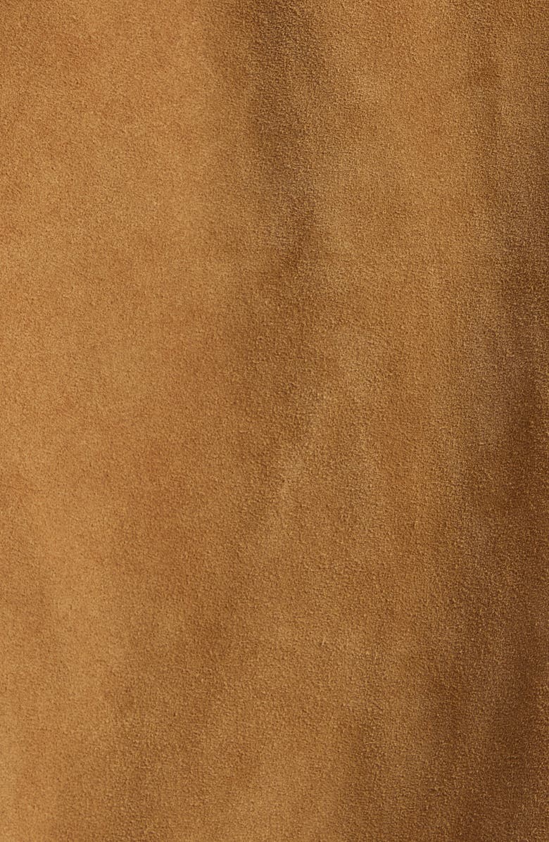 FRAME The Mini Suede Swing Jacket, Alternate, color, Light Camel