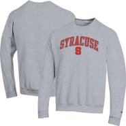 Champion Men's Champion Heather Gray Syracuse Orange Arch Over Logo Pullover Sweatshirt