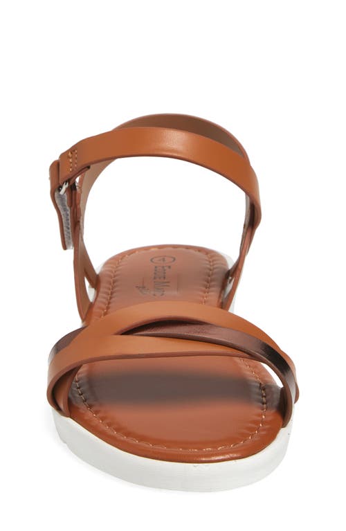 Extreme By Eddie Marc Kids' Metallic Strap Sandal In Tan