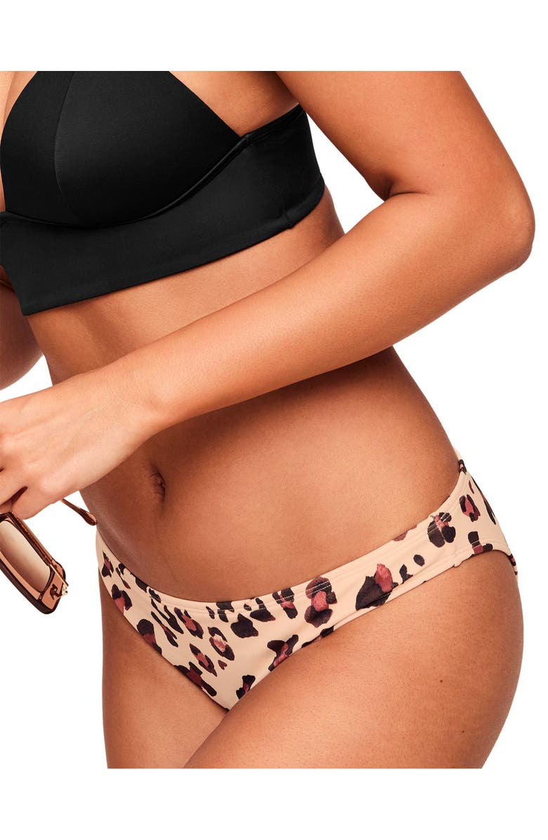 Adore Me Nina Swimwear Panty, Alternate, color, Animal Brown