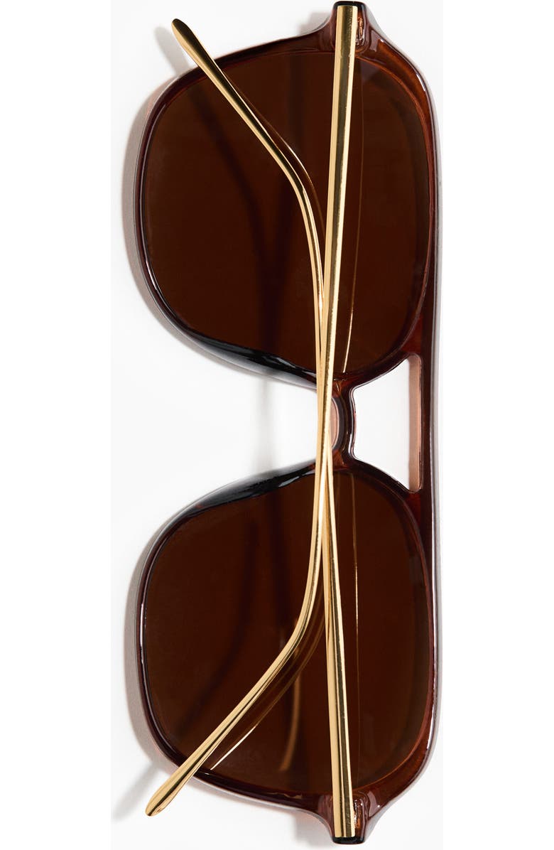 H&M Polarised Sunglasses, Alternate, color, Dark Brown