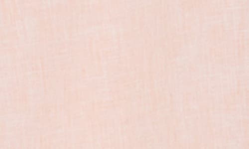 14th & Union Linen & Cotton Short Sleeve Button-up Shirt In Coral Beach- White Eoe