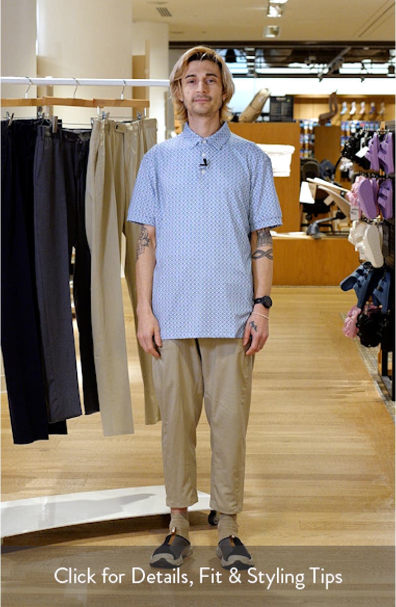 Versa Trim Fit Geo Print Golf Polo, sales video thumbnail