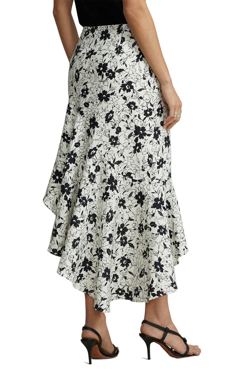 Polo Ralph Lauren Mulia Floral Linen Asymmetric Skirt, Alternate, color, 