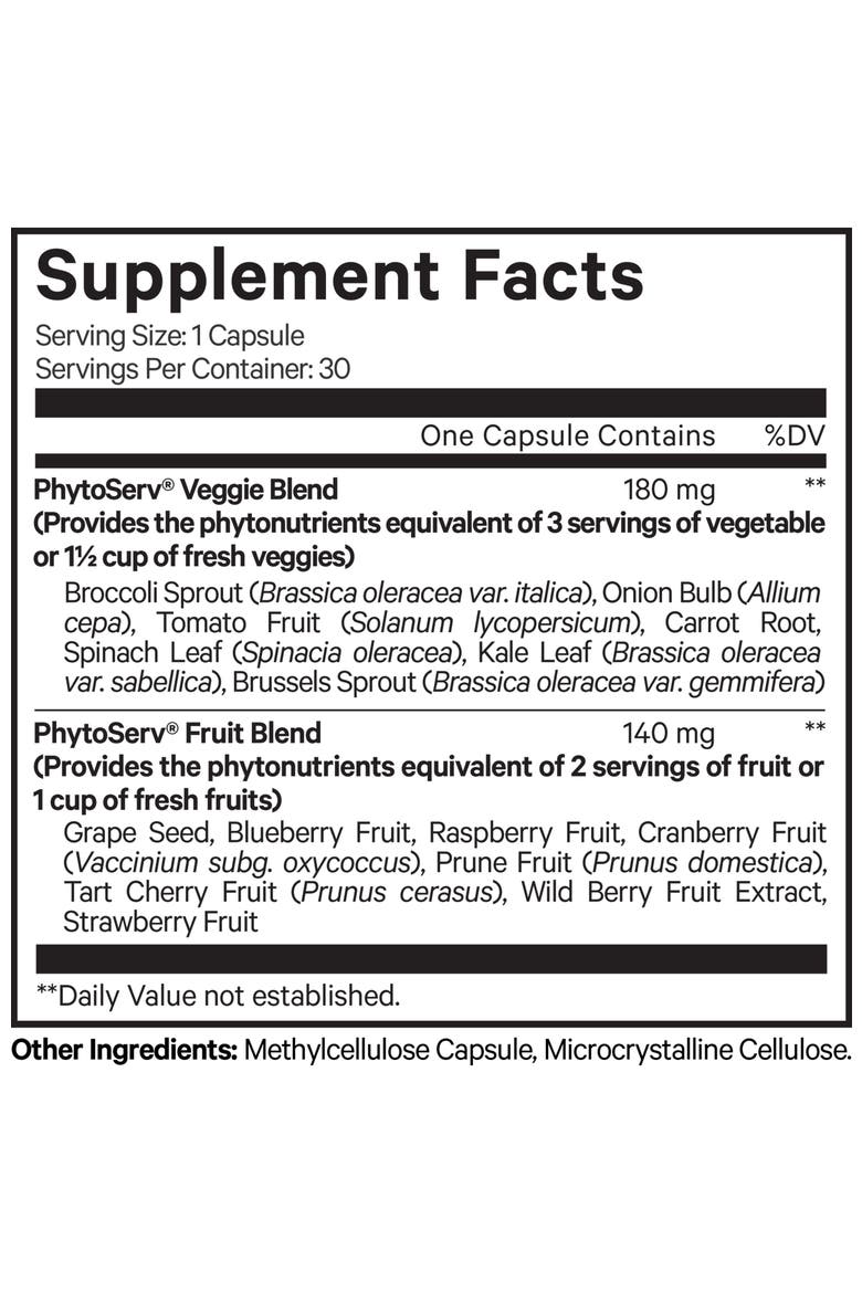 Instantfood Five a Day Fruits & Vegetables Vitamins Supplement, Alternate, color, White