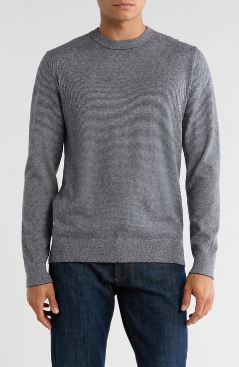 Organic Cotton & Cashmere Blend Crewneck Sweater