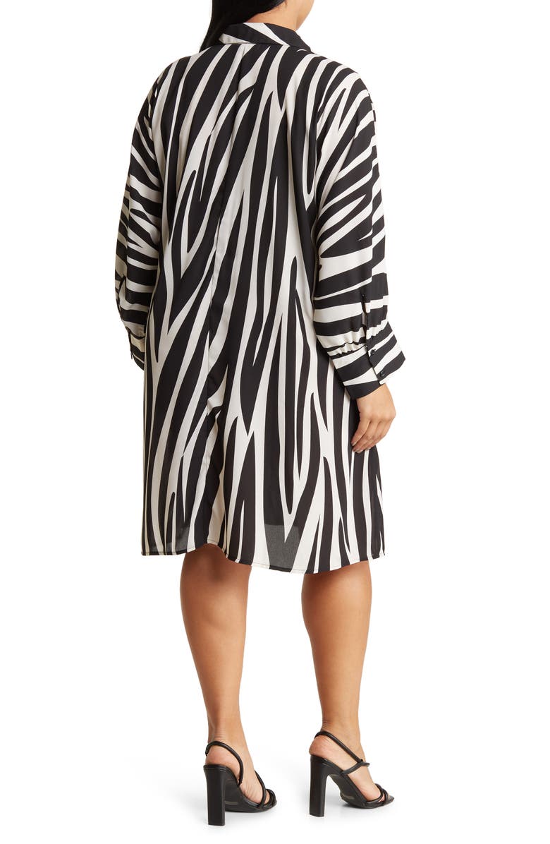 BY DESIGN Brooklyn III Long Sleeve Shirtdress, Alternate, color, Contrast