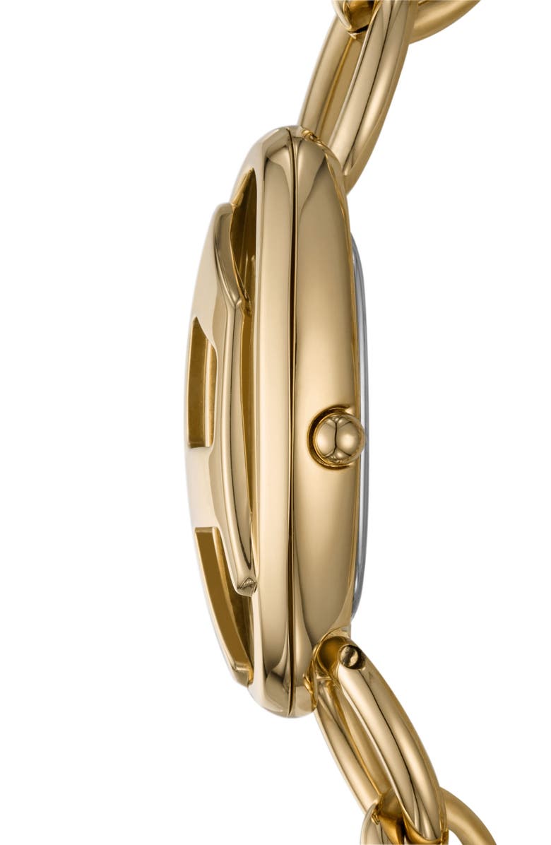 DIESEL<sup>®</sup> D-Era Oval Goldtone Bracelet Watch, 39mm x 19mm, Alternate, color, Gold