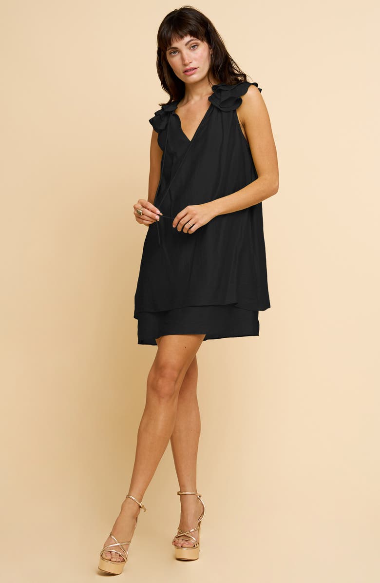 CIEBON Maliha Tiered Trapeze Minidress, Alternate, color,