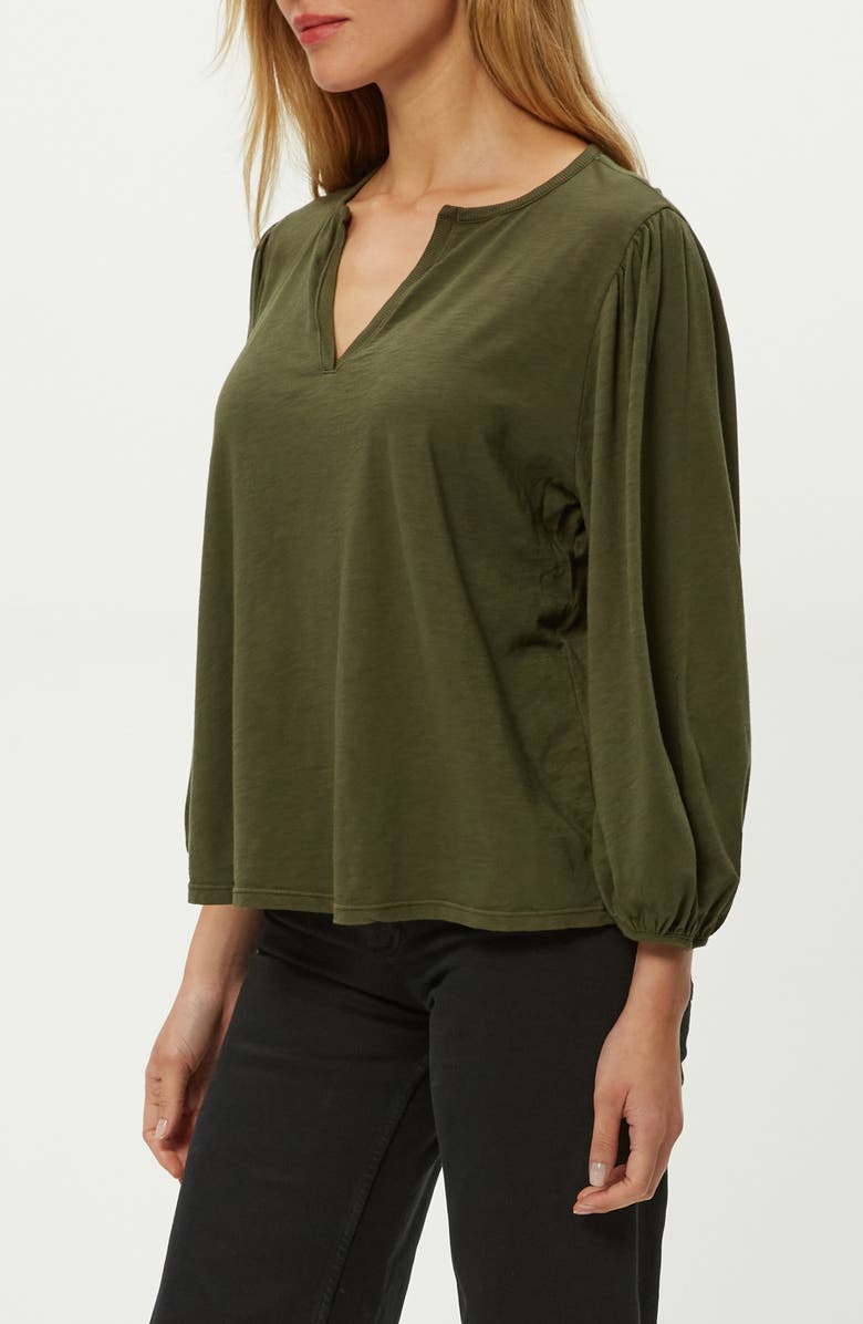 Michael Stars Gabi Supima Cotton Puff Sleeve Top, Alternate, color, 