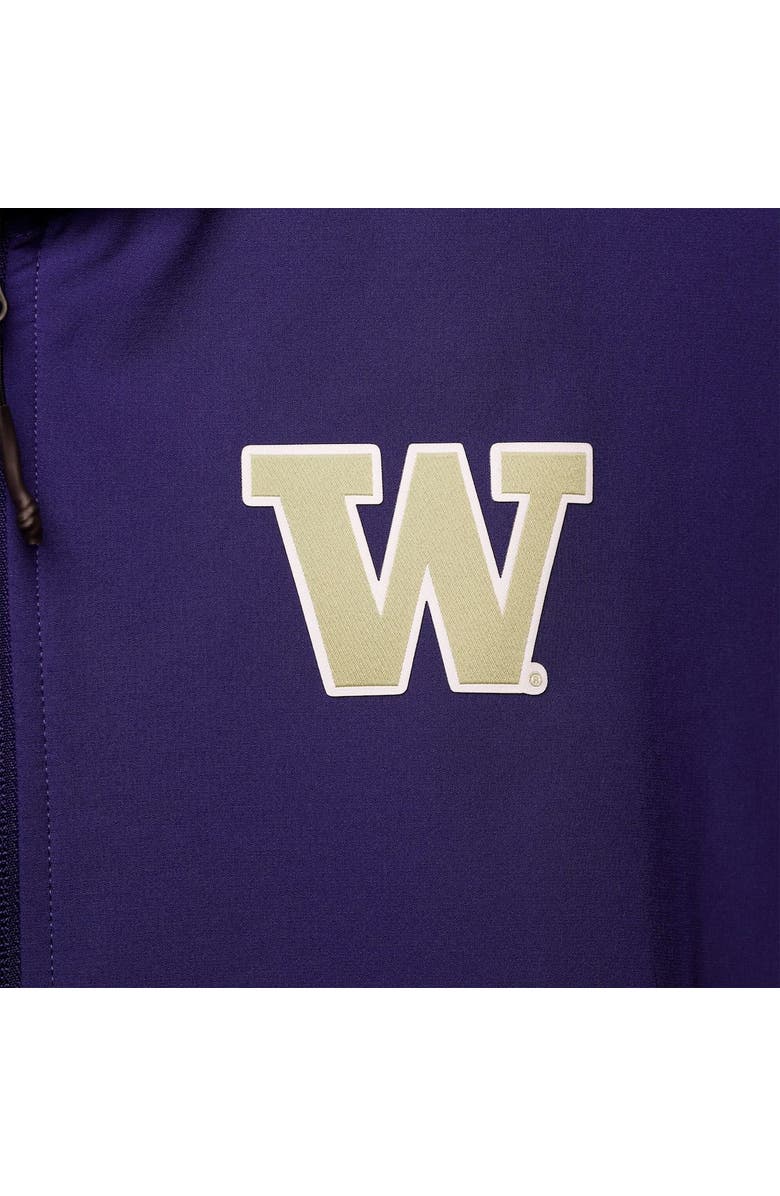 adidas Men's adidas Purple Washington Huskies 2021 Sideline Woven Primegreen Full-Zip Bomber Jacket, Alternate, color, 