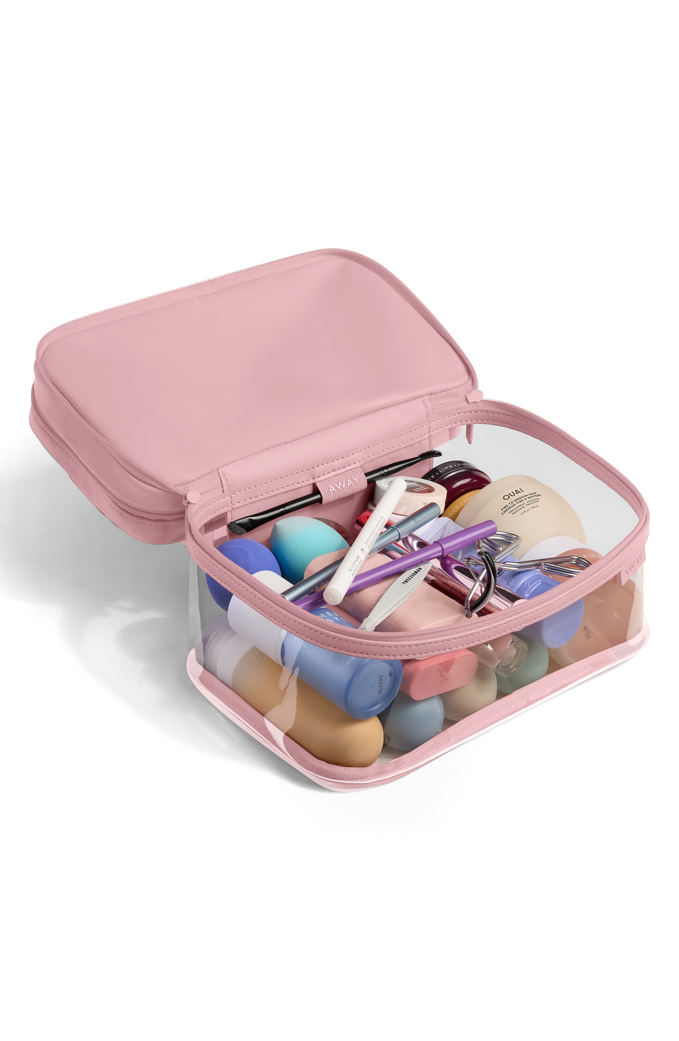 Clear Cosmetics Case, Alternate, color, BLUSH PINK