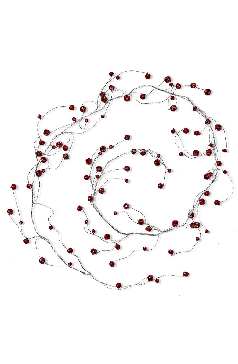 tag Jingle Bells Red Garland Decorative Wall Banner Christmas Decor, Main, color, 