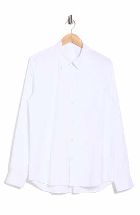 Helmut Lang Solid Stretch Button-Up Shirt