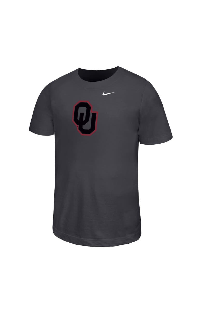 Nike Youth Nike Charcoal Oklahoma Sooners Legend Color Pop Performance T-Shirt, Alternate, color, Charcoal