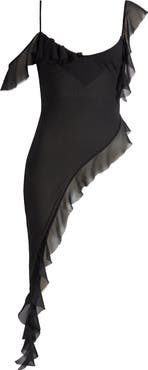 Mistress Rocks Asymmetric Chiffon Minidress