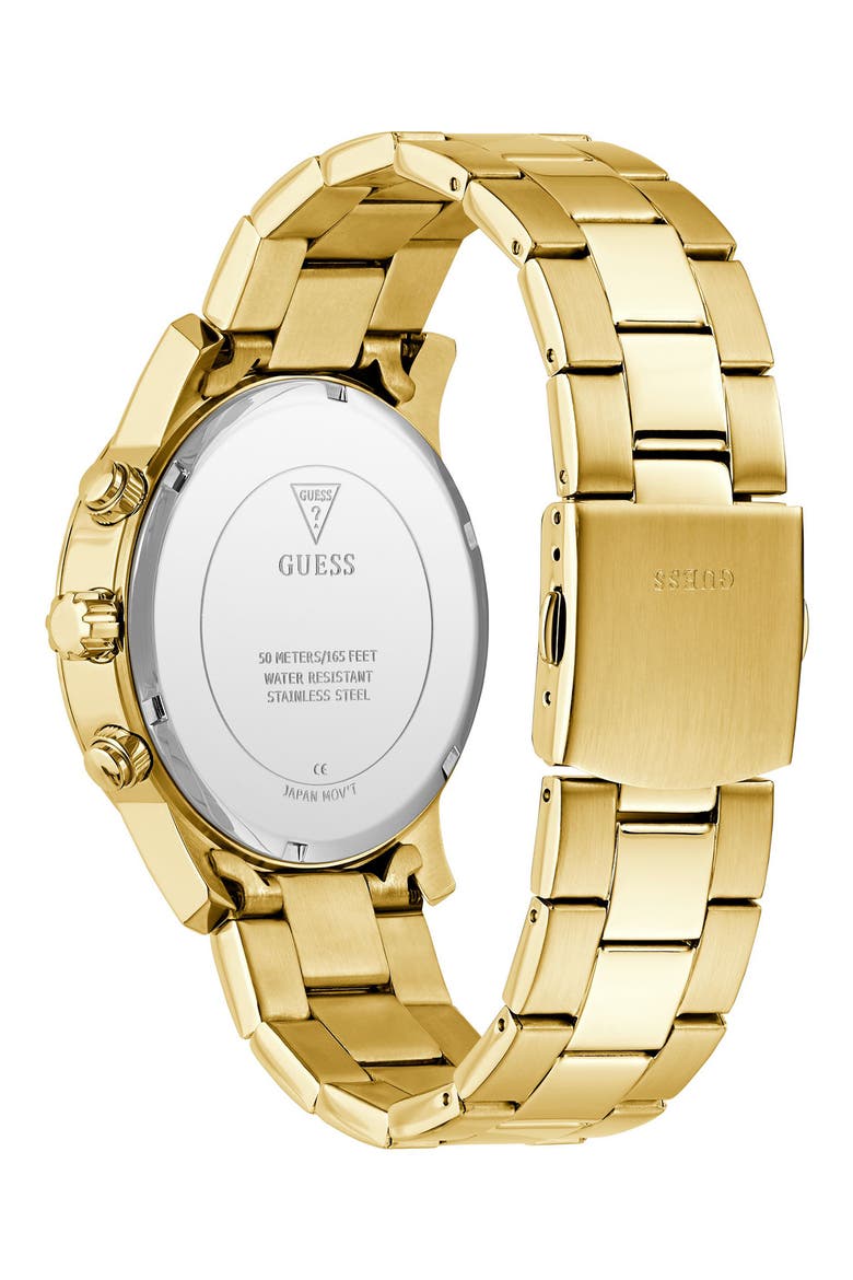 Atticus Goldtone Chronograph Bracelet Watch, 44mm, Alternate, color, GOLD