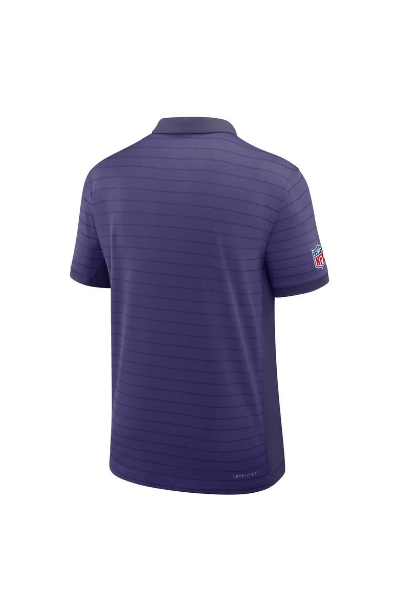 Nike Men's Nike Purple Baltimore Ravens Sideline Victory Stripe Performance Polo, Alternate, color, 