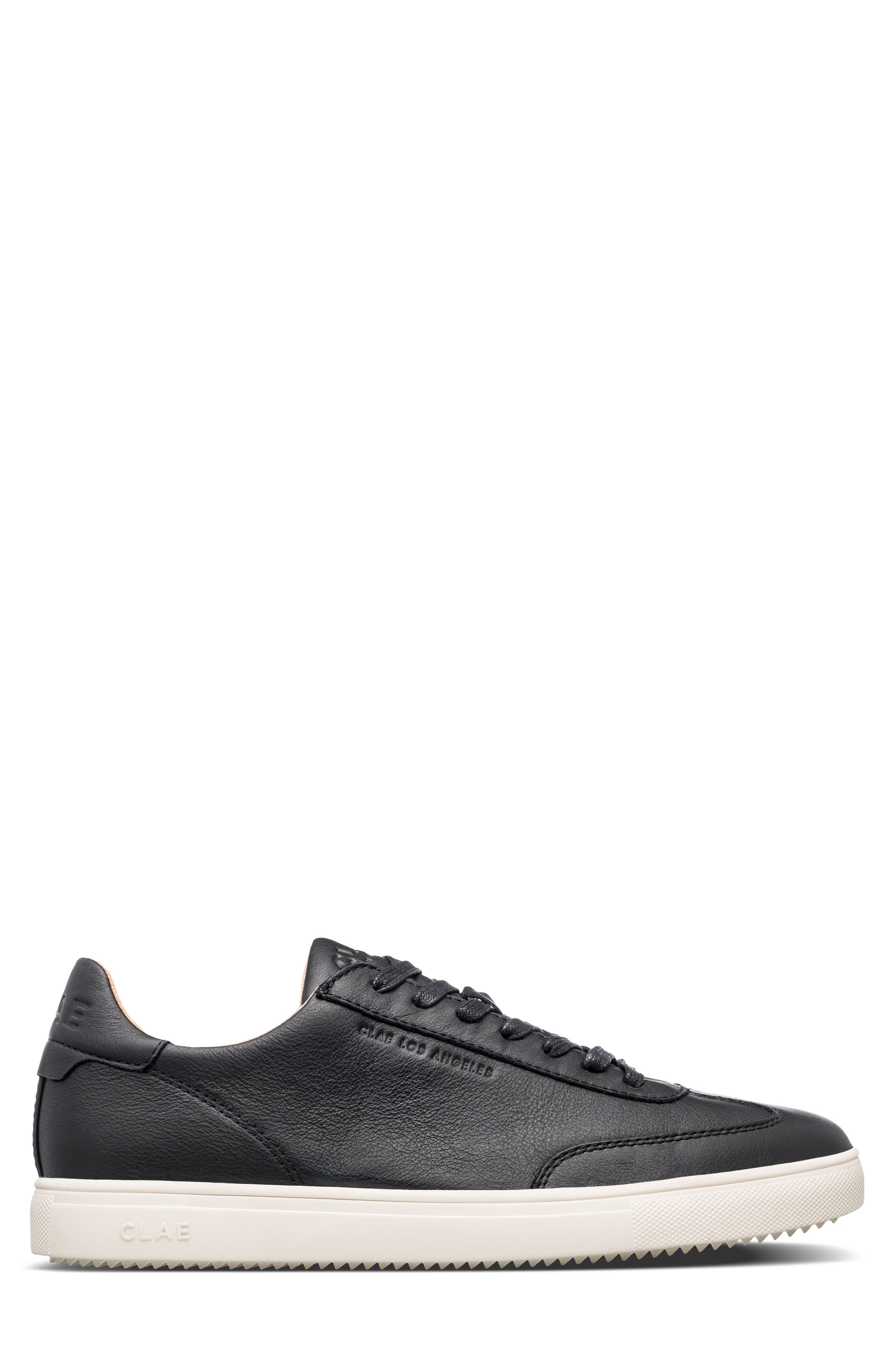 CLAE Deane Sneaker, Alternate, color, Black Milled Leather