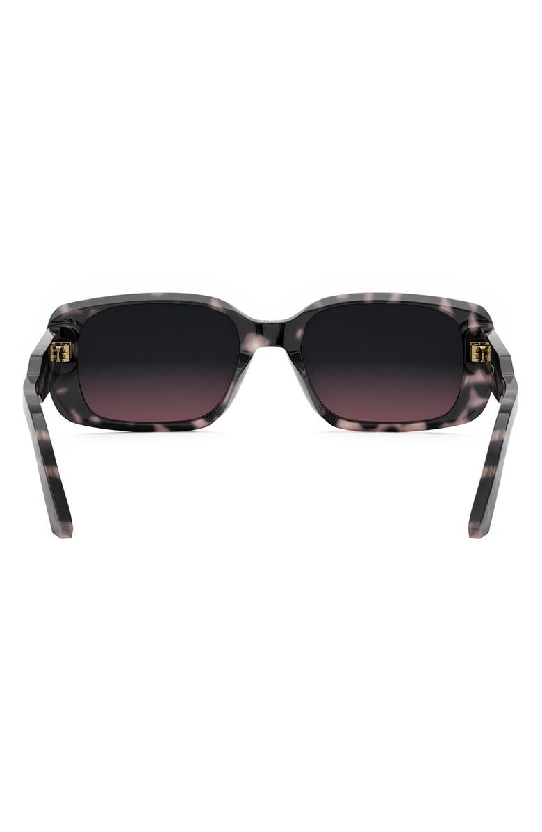 DIOR 'DiorSignature S12I Rectangular Sunglasses, Alternate, color, Havana/ Other / Gradient Brown