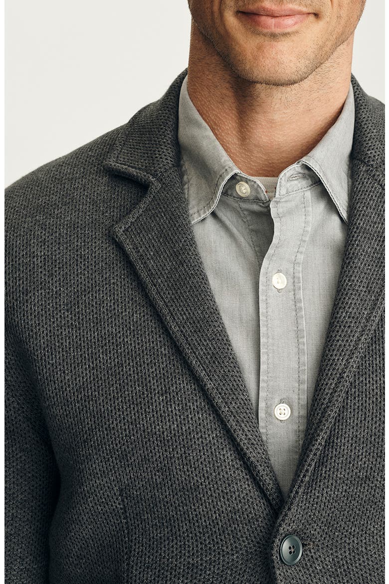 Double Face Wool Blend Blazer, Alternate, color, ANTHRACITE MELANGE