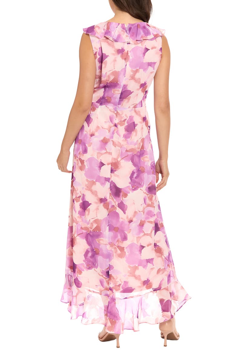 Ruffle Maxi Dress, Alternate, color, SOFT WHITE/ LIGHT BLUSH