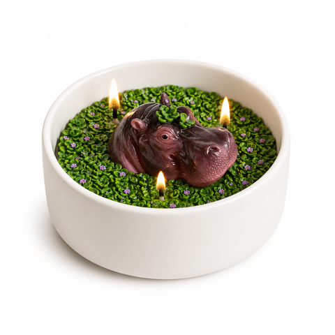 Hippo Candle Bowl