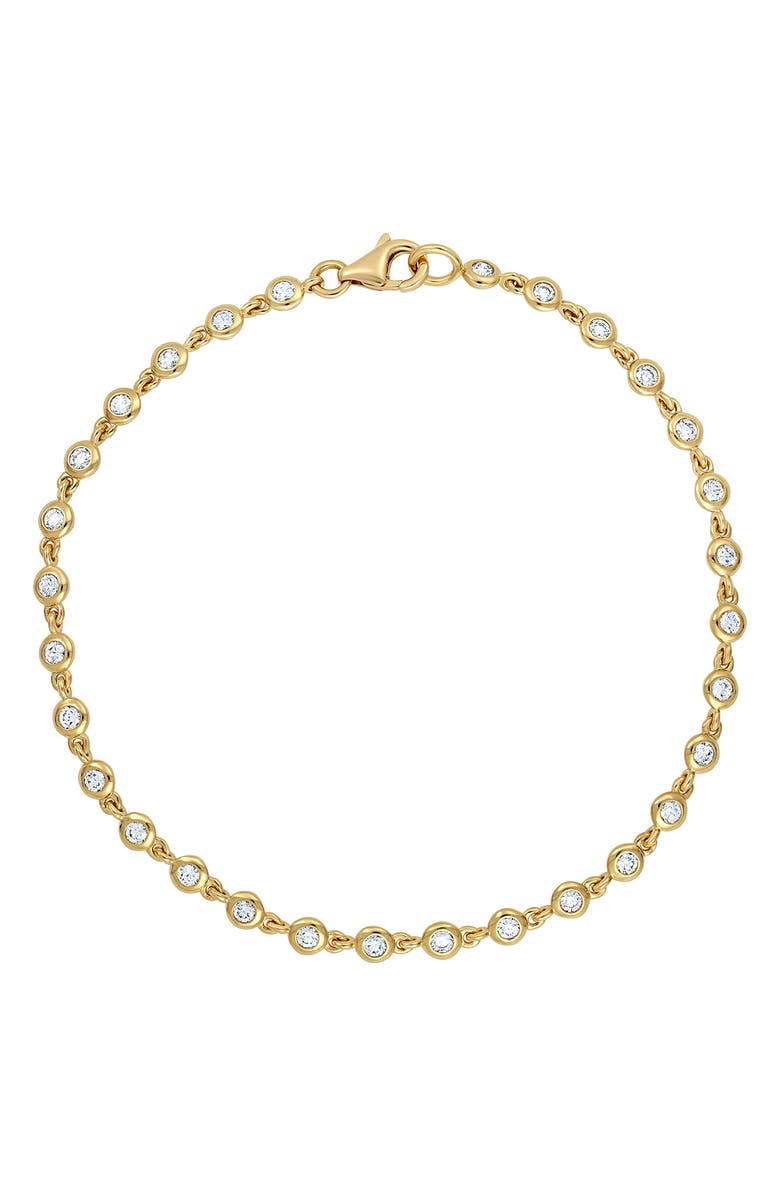 Bony Levy Monaco Diamond Line Bracelet, Main, color, 18K Yellow Gold