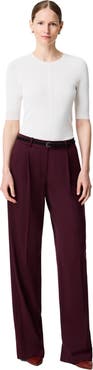 Another Tomorrow Relaxed Wide Leg Pant