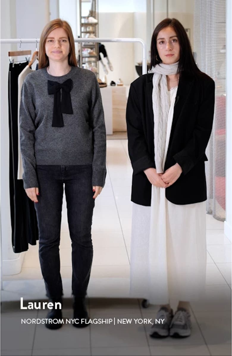 Bow Front Crewneck Sweater, sales video thumbnail