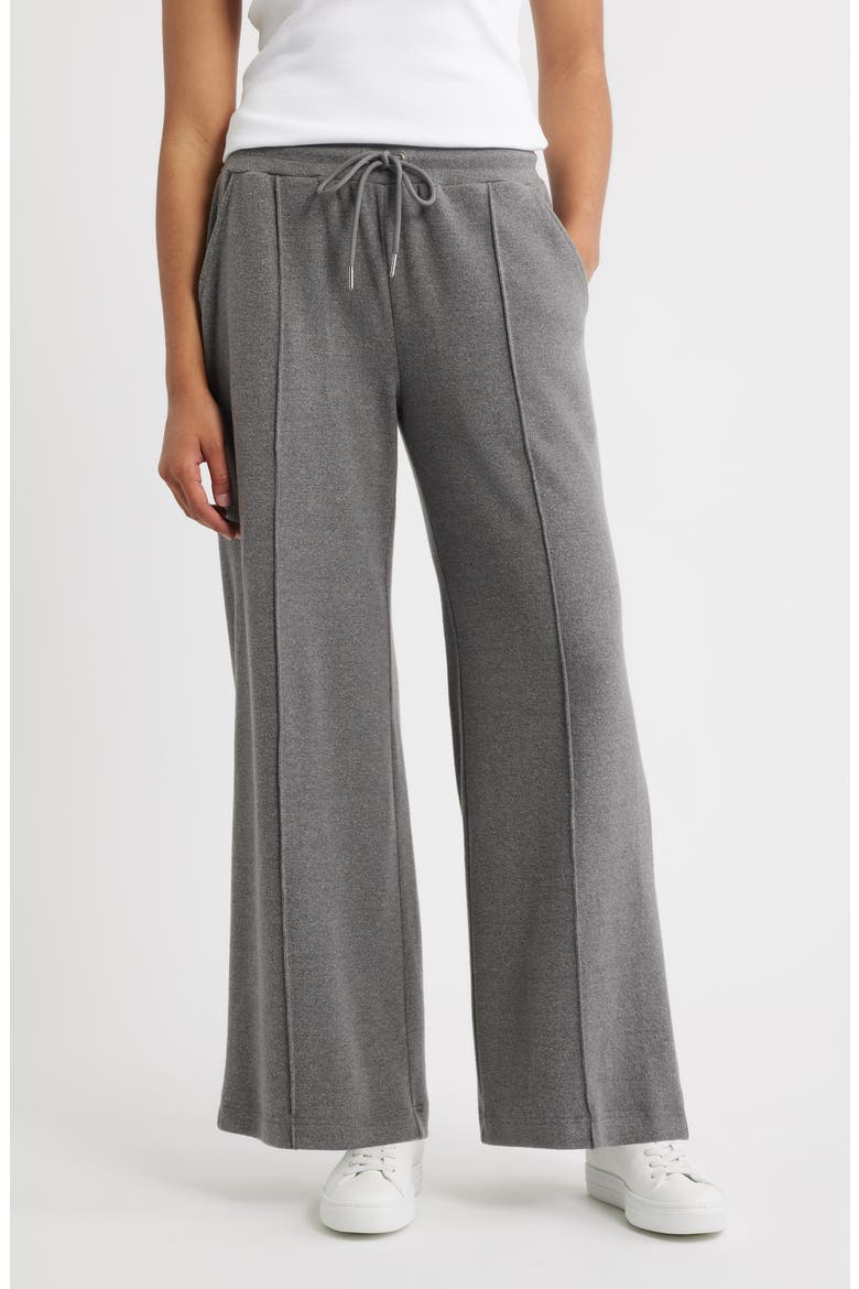 Seamed Drawstring Lounge Pants, Main, color, GRAY