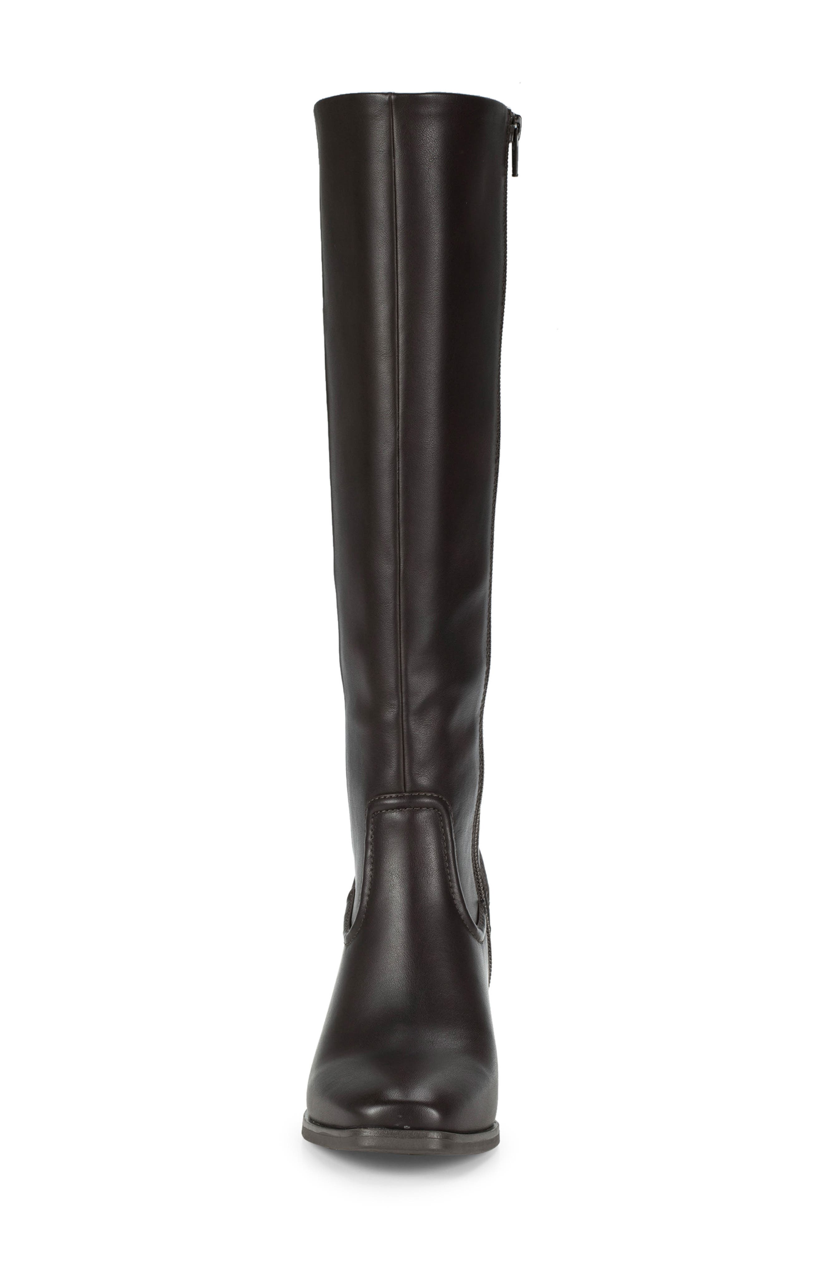 Tammey Tall Boot, Alternate, color, DARK BROWN