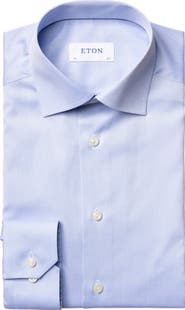 Eton Slim Fit Cotton Twill Dress Shirt