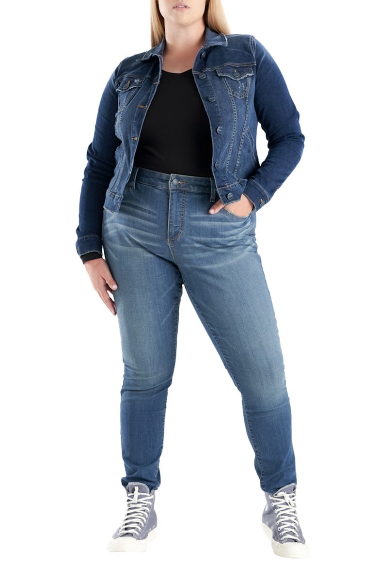 High Waist Skinny Jeans, Alternate, color, KINLEY