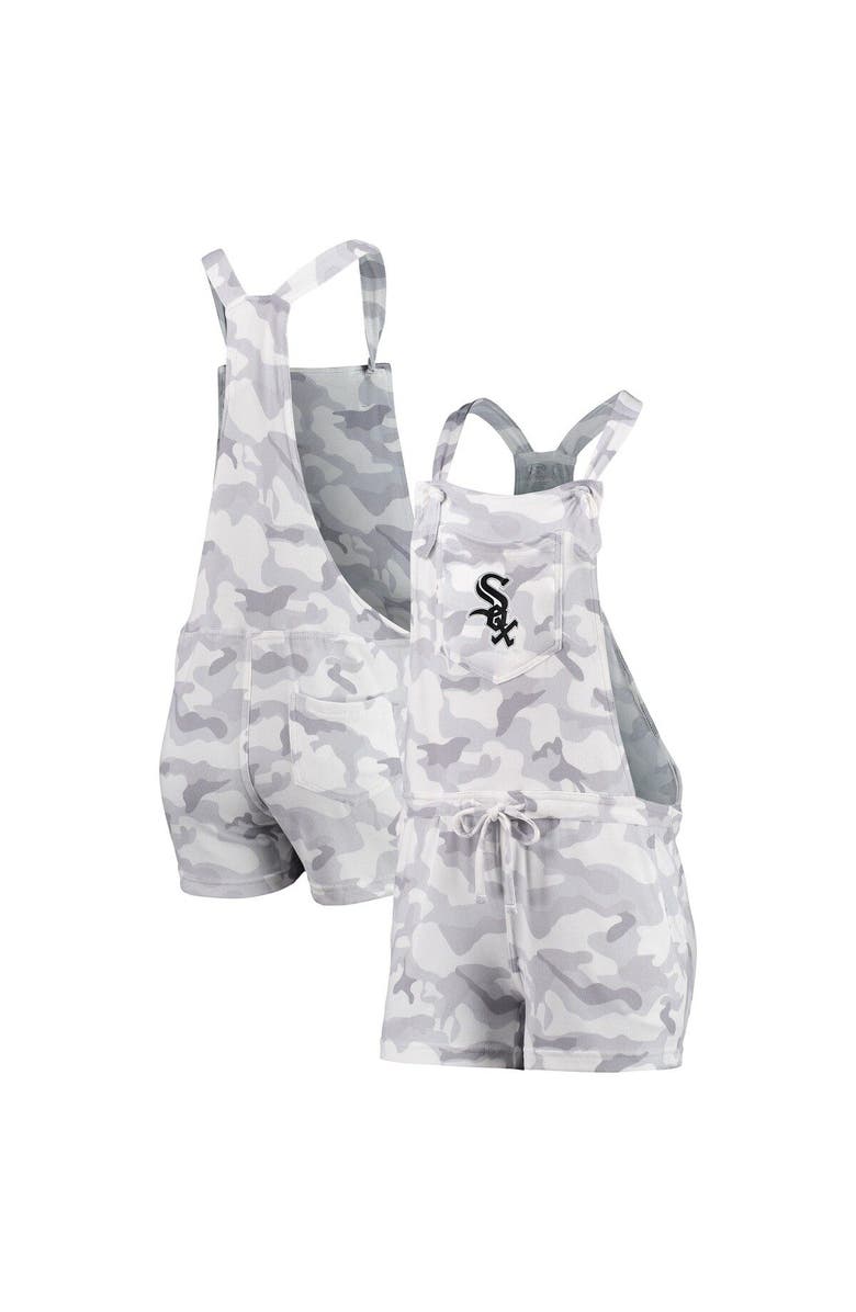 CONCEPTS SPORT Women's Concepts Sport Gray Chicago White Sox Camo Romper Overalls, Alternate, color, 