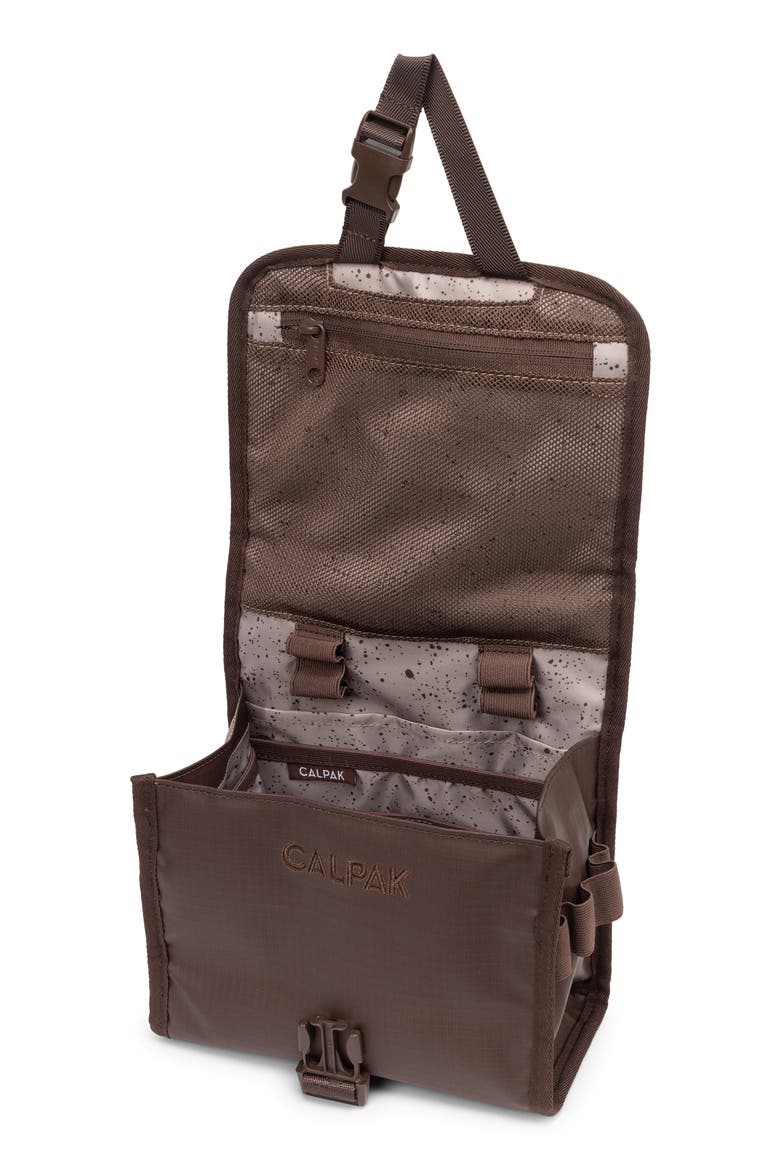 Terra Hanging Toiletry Bag, Alternate, color, WALNUT