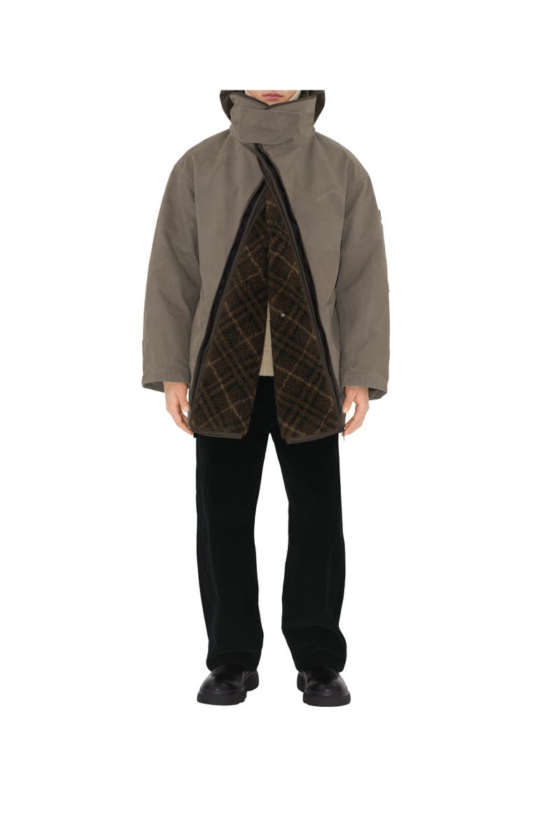 Burberry Detachable Warmer Cotton Parka, Alternate, color, 