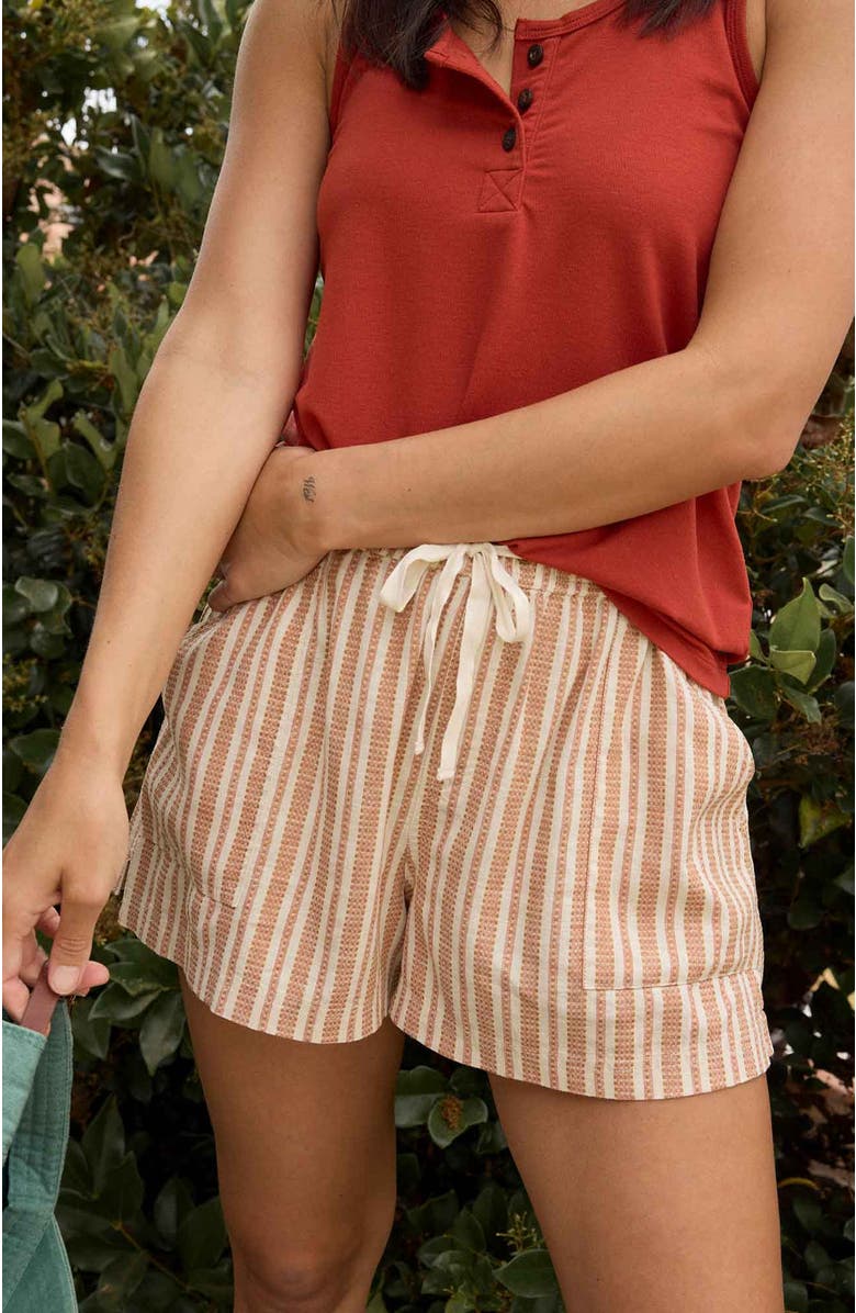 Toad & Co Women's Taj Hemp Pull-On Short, Alternate, color, Salt Dobby