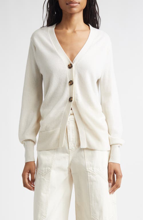Veronica Beard Lamotte Cashmere Cardigan In White